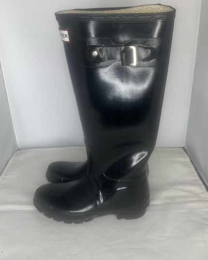 Hunter Size 5 Tall Rain Boots - Black