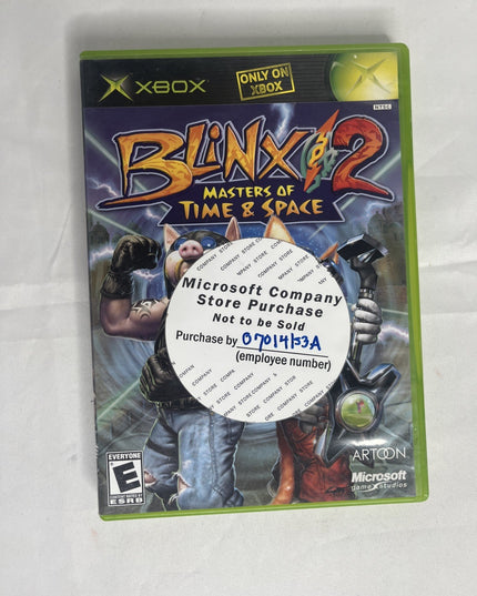 Blinx 2: Masters of Time & Space (Microsoft Xbox, 2004) - Manual Not Included