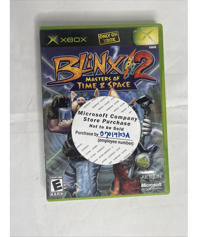 Blinx 2: Masters of Time & Space (Microsoft Xbox, 2004) - Manual Not Included