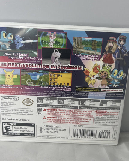 Pokemon Y - Nintendo 3DS - Authentic Case Only - No Game Or Manual
