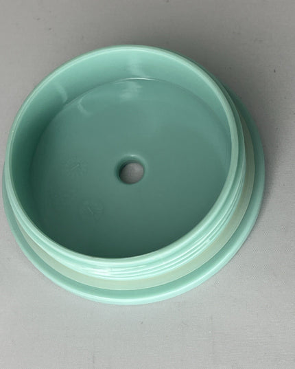 Starbucks Teal Aqua Light Blue Metal Tumbler Cold Cup 16oz - No Straw-