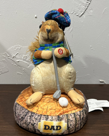 Gemmy Animated Dancing Dad Squirrel Sings Caddyshack "I'm Alright" Works