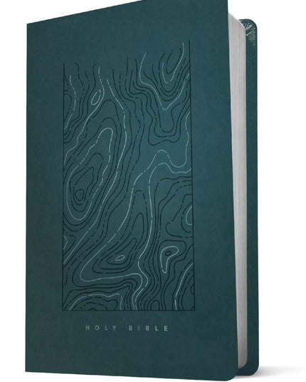 NLT Thinline Reference Bible, Filament Enabled (LeatherLike, Earthen Teal Blue,