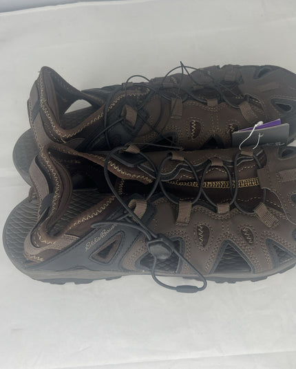 EDDIE BAUER MENS ENCLOSED TOE BUNGEE CLOSURE RAINIER SANDALS