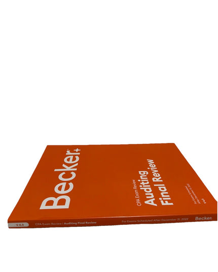 Becker + CPA Exam Review: Auditing Final Review - V 4.3