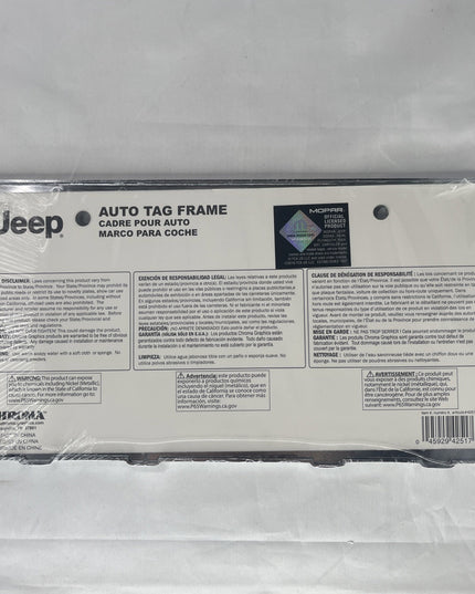 Chroma Graphics Jeep Grille & Bumper License Plate Frame