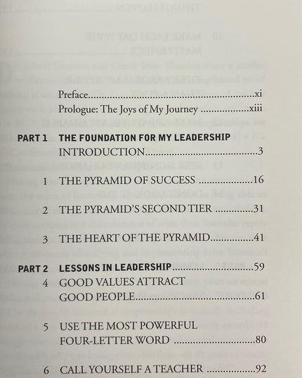 Wooden on Leadership: How to Create a Winning Organization