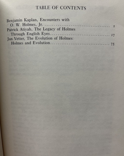 Holmes and the Common Law: A Century Later