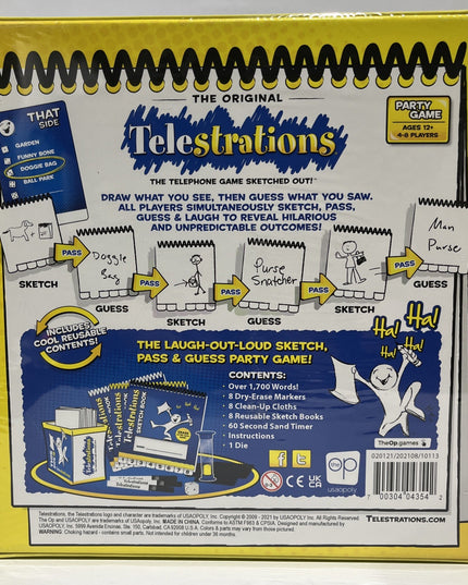 The Original Telestrations: The Telephone Game Sketched Out Board Game - SEALED