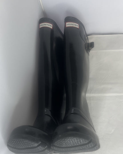 Hunter Size 5 Tall Rain Boots - Black