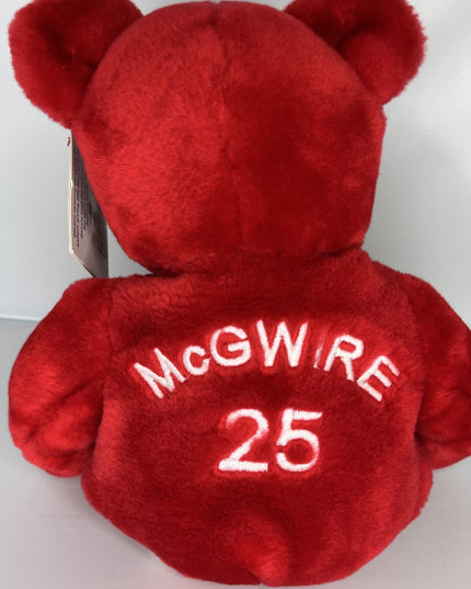 NWT Mark McGwire #25 Salvinos Big Bammers 14" Red Collectible Plush Teddy Bear