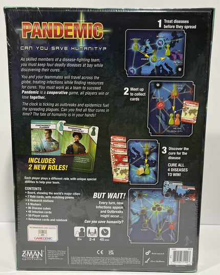 Z-Man Games Pandemic Board Game - ZM7101 - Sealed