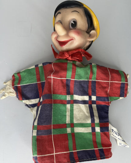 VINTAGE WALT DISNEY PINOCCHIO HAND PUPPET OLD RARE