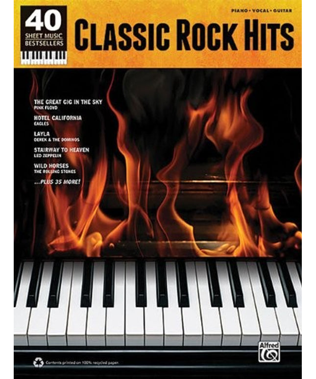 Classic Rock Hits: 40 Sheet Music Bestsellers Series