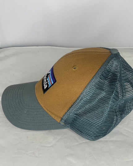 Patagonia Mesh Trucker Snapback Hat - Brown And Green