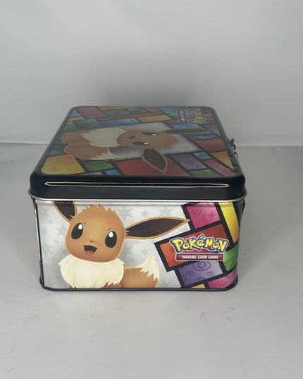 Lunchbox Pokemon 2021 Eevee tin Collectors Chest EMPTY