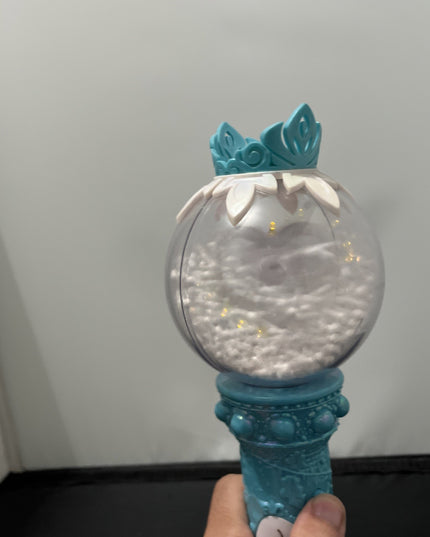 Frozen Disney on Ice Spinning Light Up Globe Wand Anna Elsa Olaf Tested