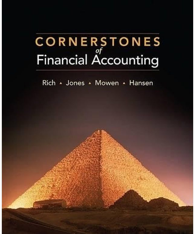 Cornerstones of Financial Accounting (Available Titles CengageNOW)