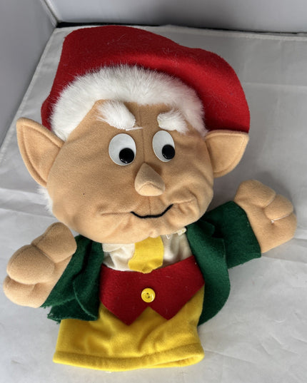 Keebler Elf Hand Puppet Plush 1988 Ernie The Elf Puppet Vintage 13"
