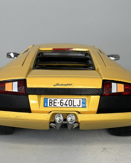 Burago Lamborghini Murciélago Car - Yellow - Scale 1/18 - Made In Italy