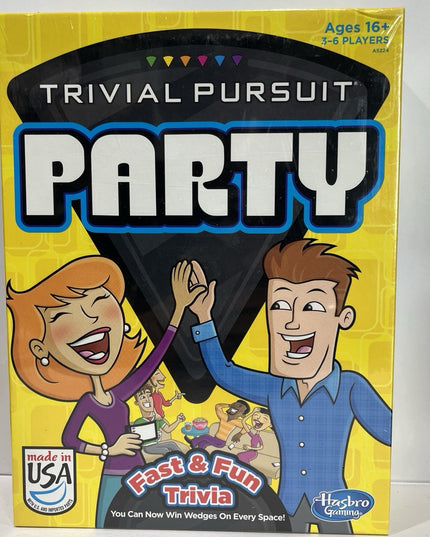 Trivial Pursuit Party Board Game 2013 Hasbro Fun Animated Group Game Sealed NIP