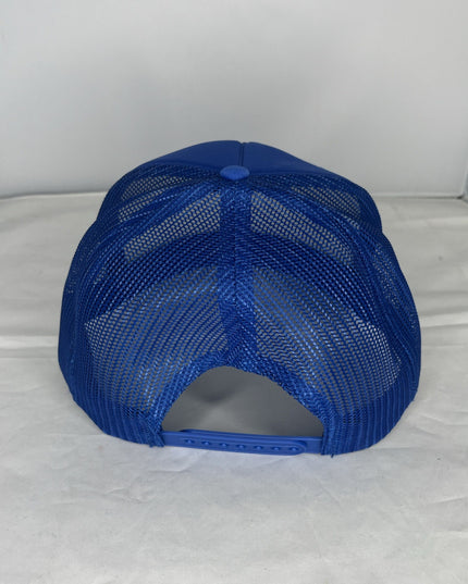 VANS~Mens Hat Blue Snapback Trucker Rope Brim Mesh White Checkered~Otto Cap