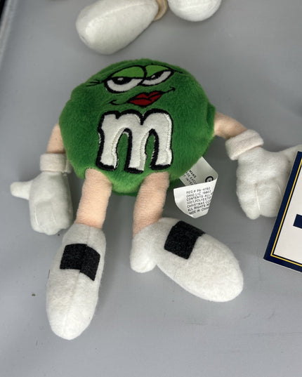 M&M's World 5" Plush Lot of 4 Yellow, Red, Green, Blue
