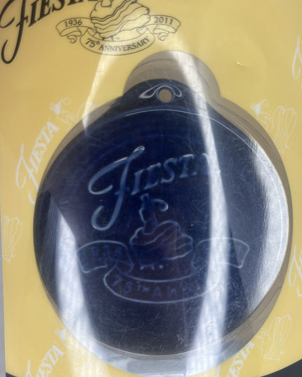 Fiesta 75th Anniversary Ornament Navy Blue Dancing Lady 2011 Retired Limited