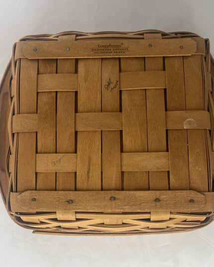 Longaberger Bread Basket Handwoven 1992 Dresden Ohio USA