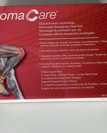 6 pcs Soma Care 6-Piece Sport Pack Circulation Boosting Heat Therapy