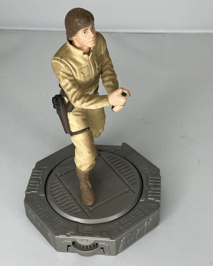 1998 Hasbro Luke Skywalker Rotating Figure - Broken lightsaber - 6”