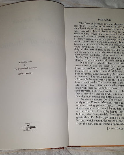 An Approach to the Book of Mormon