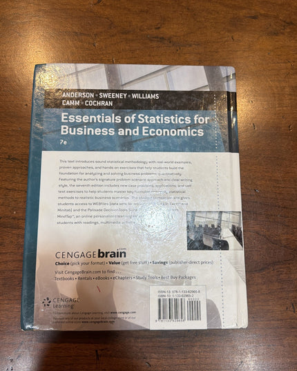 Essentials of Statistics for Business and Economics 7th Edition, HC Ships Fast
