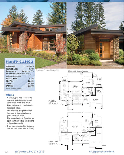 Best-Selling 1-Story Home Plans, Updated 4th Edition: Over 360 Dream-Home Plans