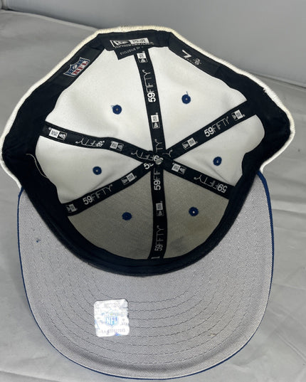 new era 59fifty Colts Hat Size 7 3/8 - White And Blue