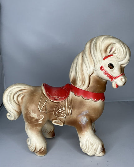 Edward Mobley Rubber Horse Sleep Eyes Vintage Toys Doll 1961 Arrow Rubber Pony