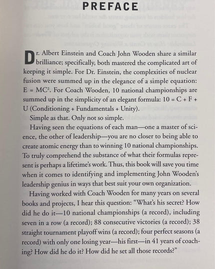 Wooden on Leadership: How to Create a Winning Organization