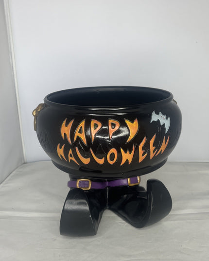 Gemmy HALLOWEEN Talking Candy CAULDRON motion TRICK or TREAT Smell My Feet Bowl