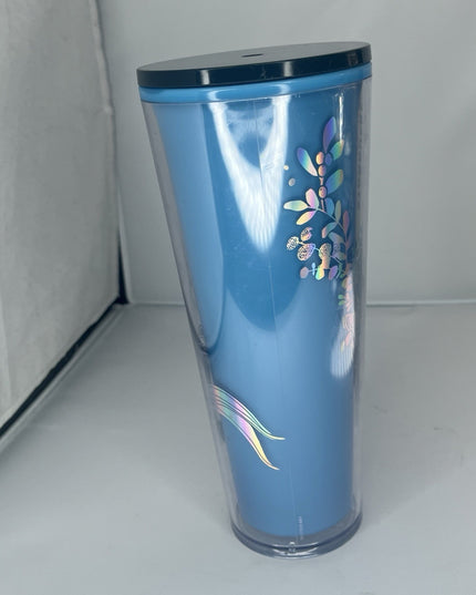 Starbucks 2021 Siren Color Changing Cold Cup 24 oz tumbler blue - No Straw