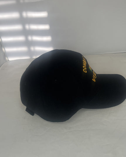 Combat Veteran Vietnam Ribbon Hat - Black