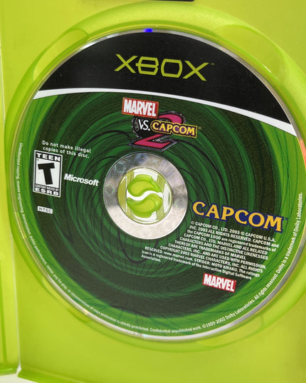 Marvel vs. Capcom 2 (Microsoft Xbox, 2003) - Disc only - Needs Buffed