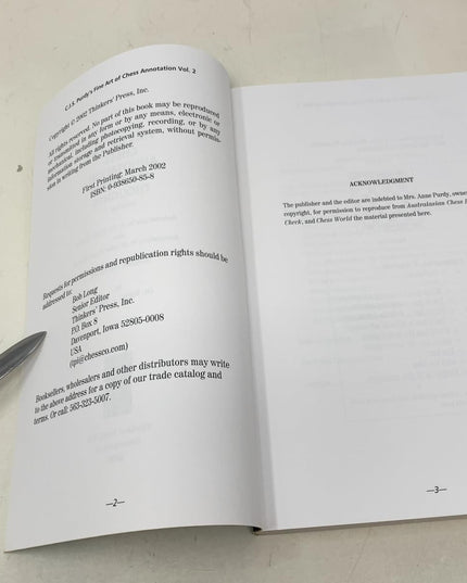 Cjs Purdy's Fine Art of Chess Annotation and Other Thoughts (3) (C.J.S. Purdy N