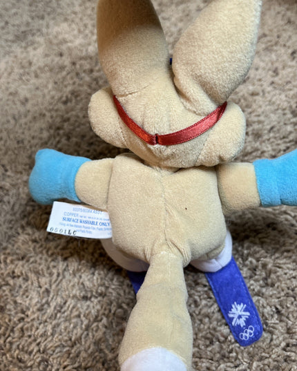 Mattel 2002 Salt Lake City Winter Olympics Copper Coyote Plush  Skier