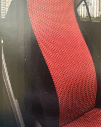 New Autodrive Car Seat Cover Fits Most Bucket Seat Vehicles, BLACK & RED