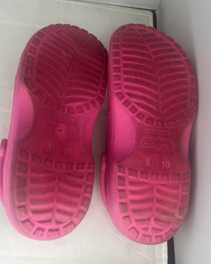 Pink Crocs Women’s Size 10 Classic Slip On Water-Friendly Clogs