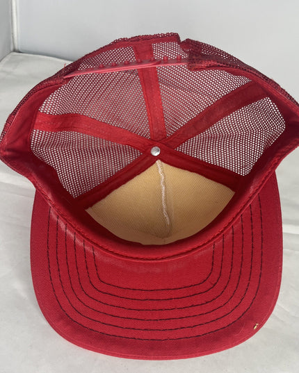 Vans Crossbones Trucker Hat SnapBack - Red And White