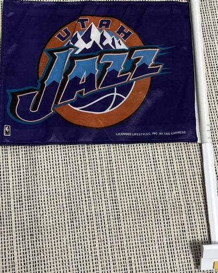 Utah Jazz NBA Licensed 11X14 Window Mount 2-Sided Car Flag