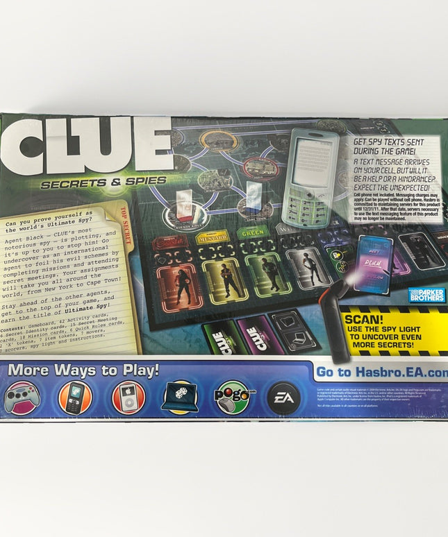 2009 Clue: Secrets & Spies Game by Hasbro Brand New Sealed