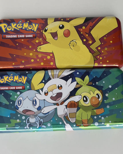 Pokemon Trading Card Game Pikachu Galarian Pencil Case Tin
