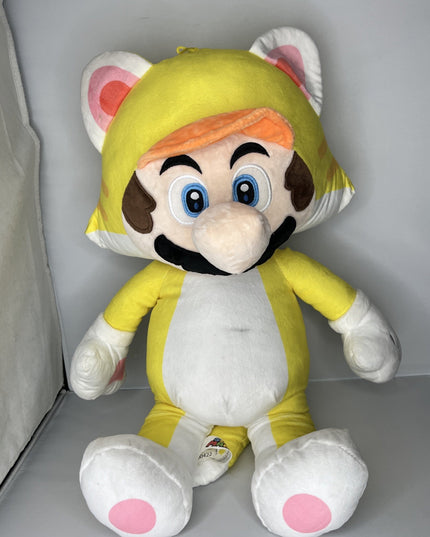 Super Mario Yellow Cat Suit Giant 20” Soft Plush Toy Nintendo